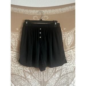 DONNI. Silky Shorts in Black Size XS